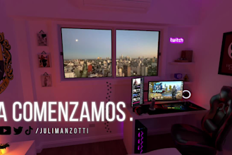 make scenes for twitch streamers