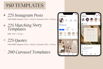 create instagram post canva editable templates social media post carousel design