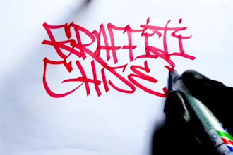 make graffiti chisel handstyle lettering tags less than 24 hours