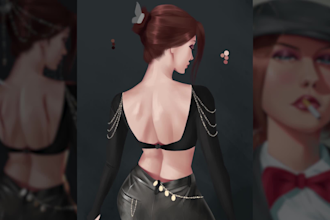 draw portrait character illustration in digital art