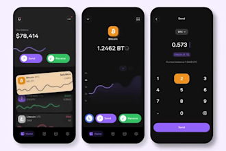 develop flutter cryptowallet app fintech bank app loan app