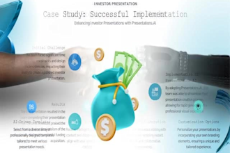design powerpoint and business pitch deck slide