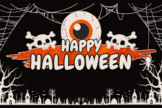 design thanksgiving, halloween, christmas flyer and open online shopify store