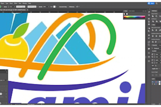 do maunal vector tracing of logo or image or redraw image