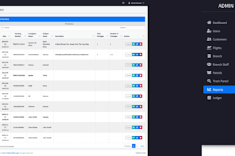 develop custom parcel delivery web application