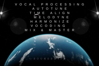 autotune, time align, melodyne, harmonize, process and mix your vocals