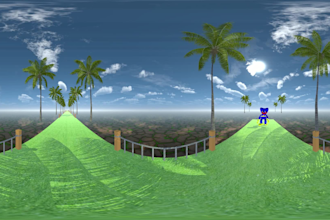 create a 360 degree cartoon animation video