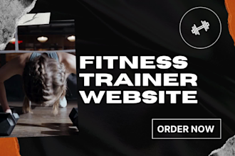design and develop professional fitness trainer website