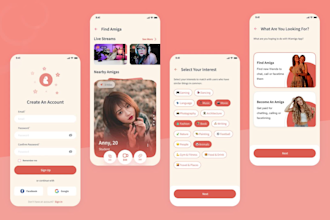 design mobile app UI UX with figma and interactive prototype