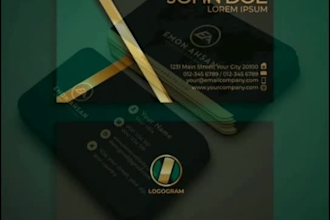 design a business card or thank you card