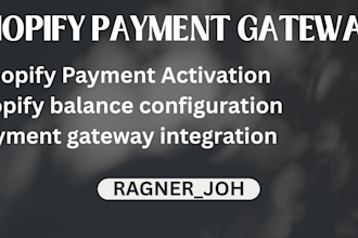 create and activate shopify payment into your store