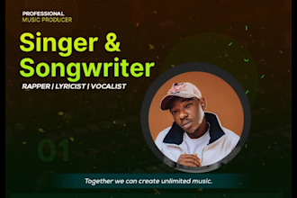 write your rap songs, afro, rnb and pop