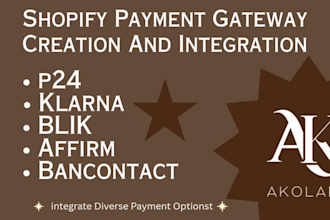 integrate klarna p24 blik or other payment gateway to shopify store using stripe