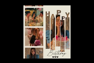 create a personalized, heartfelt happy birthday video for your loved one