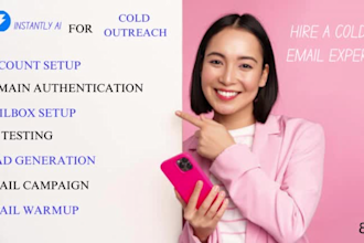 do cold email outreach email campaign email warmup with instantly ai