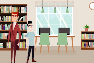 make a 2d cartoon animation video of any style