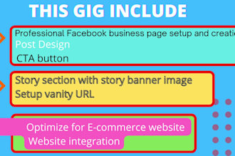 set up impressive facebook business page and fb profile
