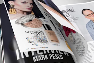 create book and magazine promo trailer video