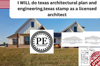 do texas architectural plan and engineering,texas stamp as a licensed architect
