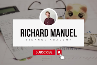 design a transparent youtube or facebook banner and logo