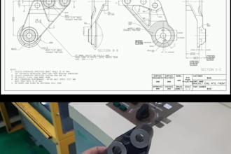 do 2d engineering technical cad drawing by sketch in autocad