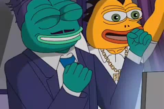 create 2d animation, 2d memecoin animation, meme art, crypto vide0
