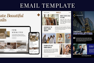 design real estate newsletter, flyers and marketing materials, mailchimp
