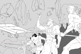 line art animation video continuous line art frame by frame animation video