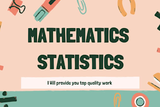 tutor you math statistics calculus algebra probability