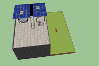 design solar pv systems and provide 3d visualization animation of solar system