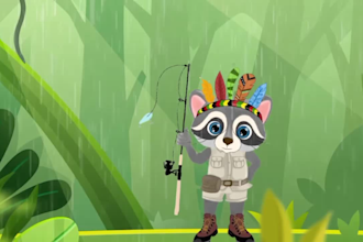 create 2d custom animation for kids and children songs