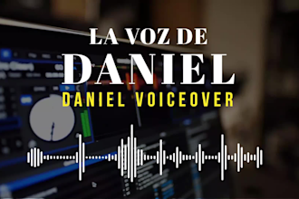 provide a professional spanish male voice over recording