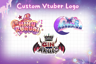do custom logo cute kawaii anime style for vtuber, twitch, streamer or kick