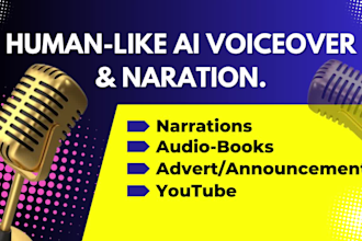 create a natural ai voiceover for ads, youtube, and more