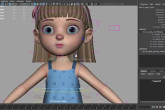 blender 3d rigging, topology avatar, character 3d, model ue5 rig, maya, unity