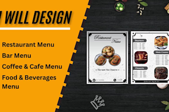 design modern food, restaurant and digital menu designs