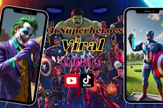 design custom ai generated superheroes for videos, images, or stories