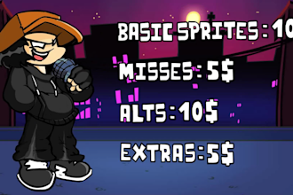 make you fnf animated sprites