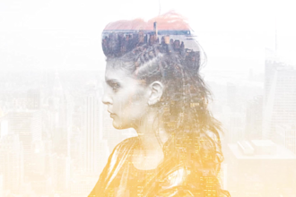 create a double exposure of your portrait