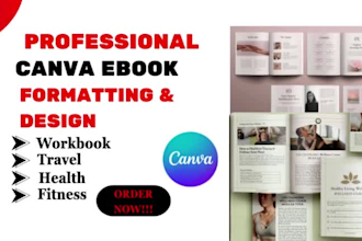 format, design editable canva ebook, workbook, lead magnet, journal for KDP