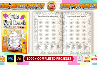 create unique niche and theme based word search puzzles
