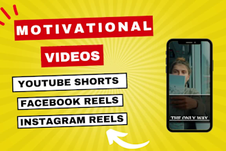 create inspiring motivational videos for youtube shorts and instagram reels