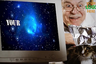 make short funny video ads with funny cat and scientist in 12hrs