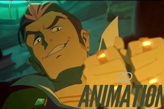 2d animated music video cartoon animation, 2d fighting anime, 2d short film, nft