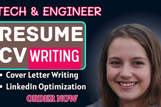 ats tech resume writing and cover letter IT engineering CV design and linkedin