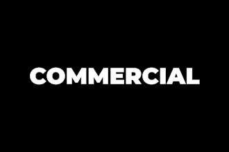 shot and edit your commercial video for your product