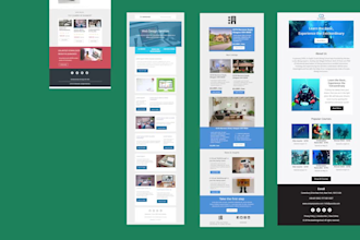 html or mailchimp email template design