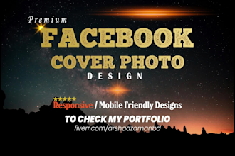design a professional facebook cover photo social media post banner