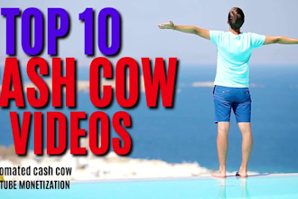 create automated youtube cash cow channel, faceless cash cow video