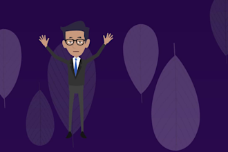 create  awesome 2d animation cartoon videos for your busniess and presentations